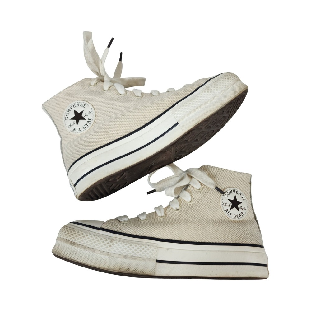 Converse Chuck Taylor All Star Lift High Platform Egret Cream A09093C Womens 8 - Picture 2 of 16